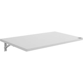 VEVOR Wall Mounted Folding Table, 35.43" x 19.69" Wall Mount Drop Leaf Table, Floating Desk with Iron Bracket, Fold Down Desk for Small Spaces