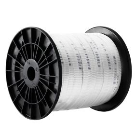 VEVOR Polyester Pull Tape, 1/2" x 528' Mule Tape Flat Rope, 1250 lbf Tensile Capacity, Printed Webbing Cable Pulling Tape for Packaging, Gardenin