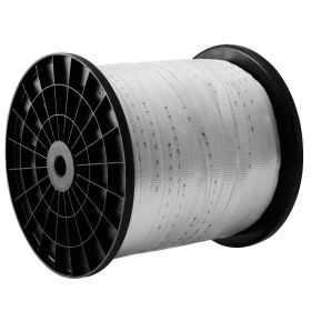 VEVOR Polyester Pull Tape, 3/4" x 1053' Mule Tape Flat Rope, 2500 lbf Tensile Capacity, Printed Webbing Cable Pulling Tape for Packaging, Gardeni