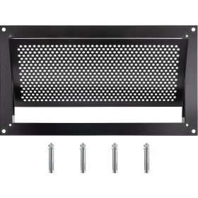 VEVOR Flood Vent, 8" Height x 16" Width x 2" Depth Foundation Flood Vent, to Reduce Foundation Damage and Flood Risk, Black, Wall Mounted