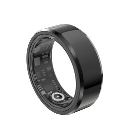 The Evolved Version Of The Smart Ring Is Equipped With Functions Such As Blood Pressure, Blood Oxygen, Sleep Quality, And Emotion Monitoring. It (Option: R500 Size12 black)